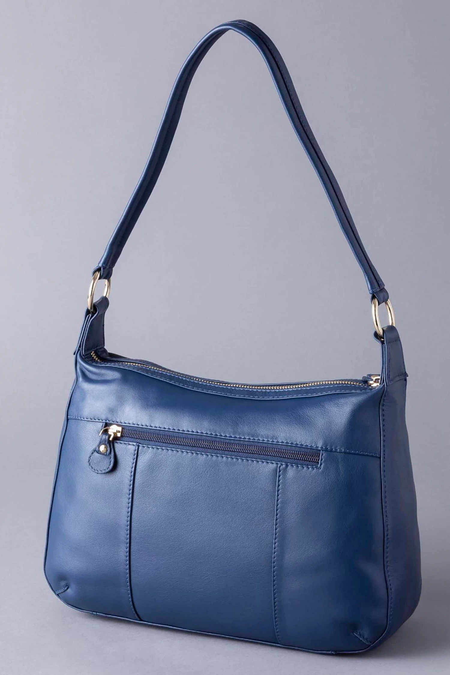 Lakeland Leather Navy Blue Cartmel II Leather Shoulder Bag 3 Lakeland Leather Navy Blue Cartmel II Leather Shoulder Bag - Image 2