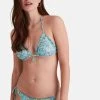 Women'secret Blue Printed Triangle Bikini Top -Lakeland Leather Sales unnamed file 1041
