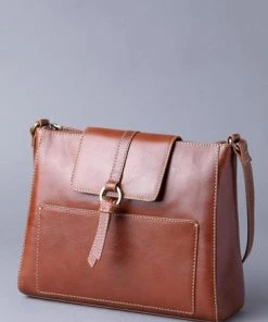 Lakeland Leather Birthwaite Brown Shoulder Bag Cognac Brown -Lakeland Leather Sales unnamed file 128
