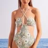 Women'secret Green Floral Trikini -Lakeland Leather Sales unnamed file 1282