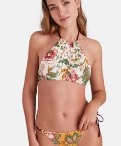 Women'secret Brown Printed Brazilian Bikini Bottoms