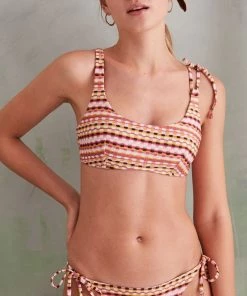 Women'secret Red Medium Coverage Bikini Bottoms