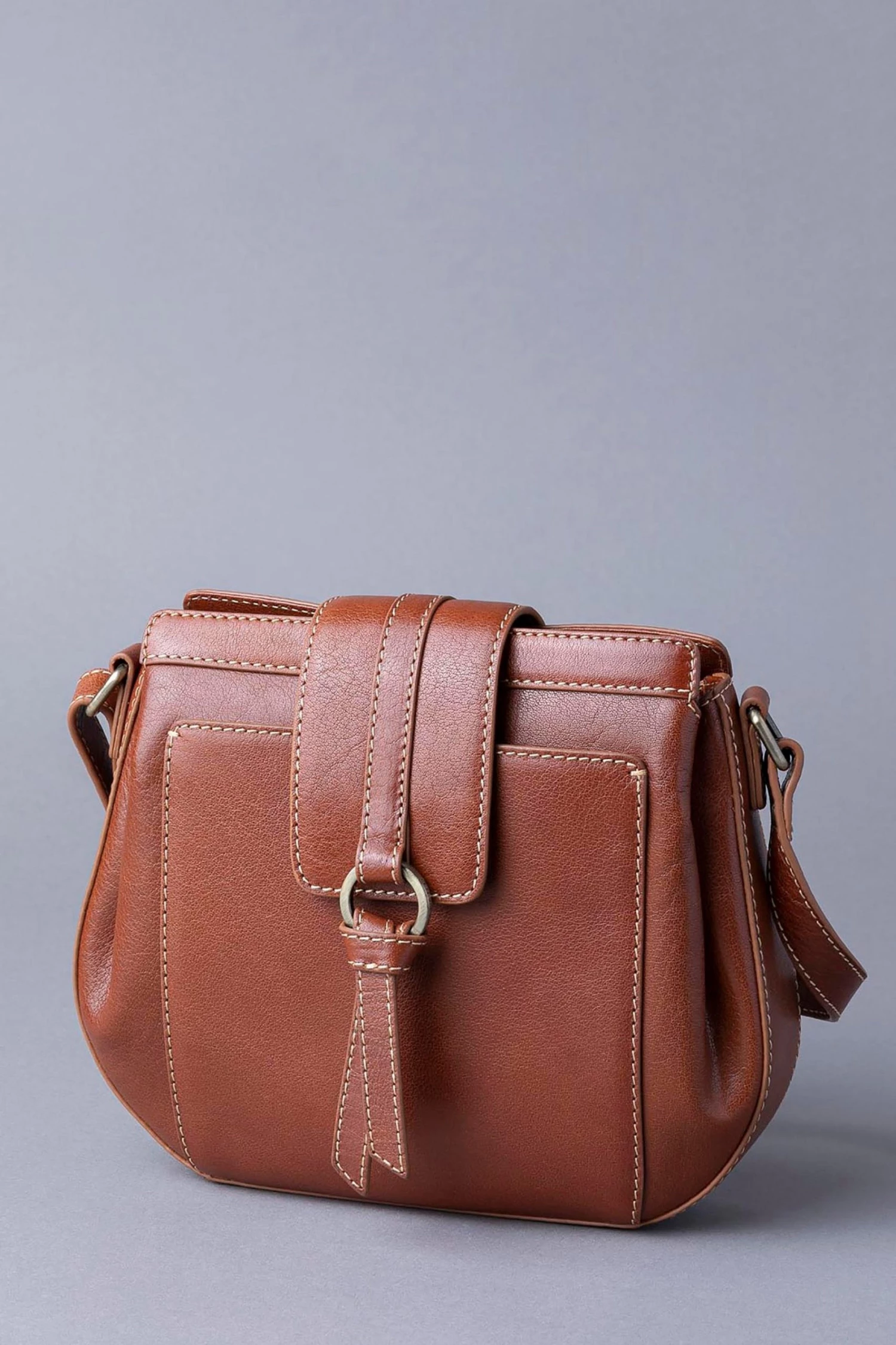 Lakeland Leather Birthwaite Leather Saddle Bag Cognac Brown 3 Lakeland Leather Birthwaite Leather Saddle Bag Cognac Brown