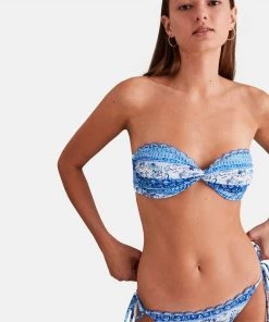 Women'secret Blue Reversible Shells Bikini Bottoms