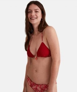 Women'secret Red Reversible Hipster Bikini Bottoms