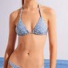 Women'secret Medium Blue Printed Waist Bikini Bottoms
