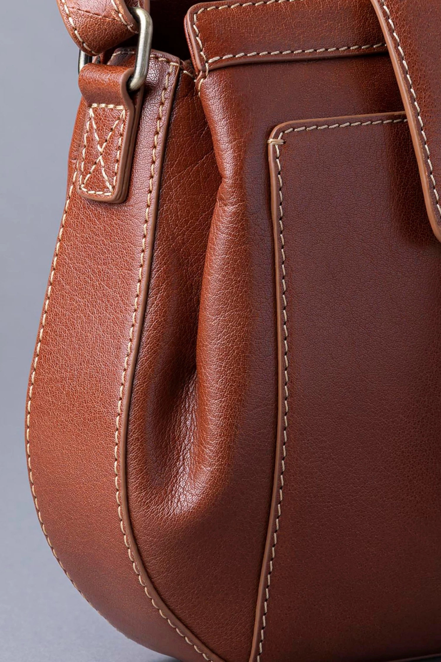 Lakeland Leather Birthwaite Leather Saddle Bag Cognac Brown 7 Lakeland Leather Birthwaite Leather Saddle Bag Cognac Brown - Image 5