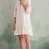 Women'secret White Short Organic Cotton Dress