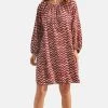 Women'secret Red Wave Print Tunic Dress -Lakeland Leather Sales unnamed file 1442