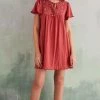 Women'secret Red Short Organic Cotton Dress 2 Women'secret Red Short Organic Cotton Dress -Lakeland Leather Sales unnamed file 1457