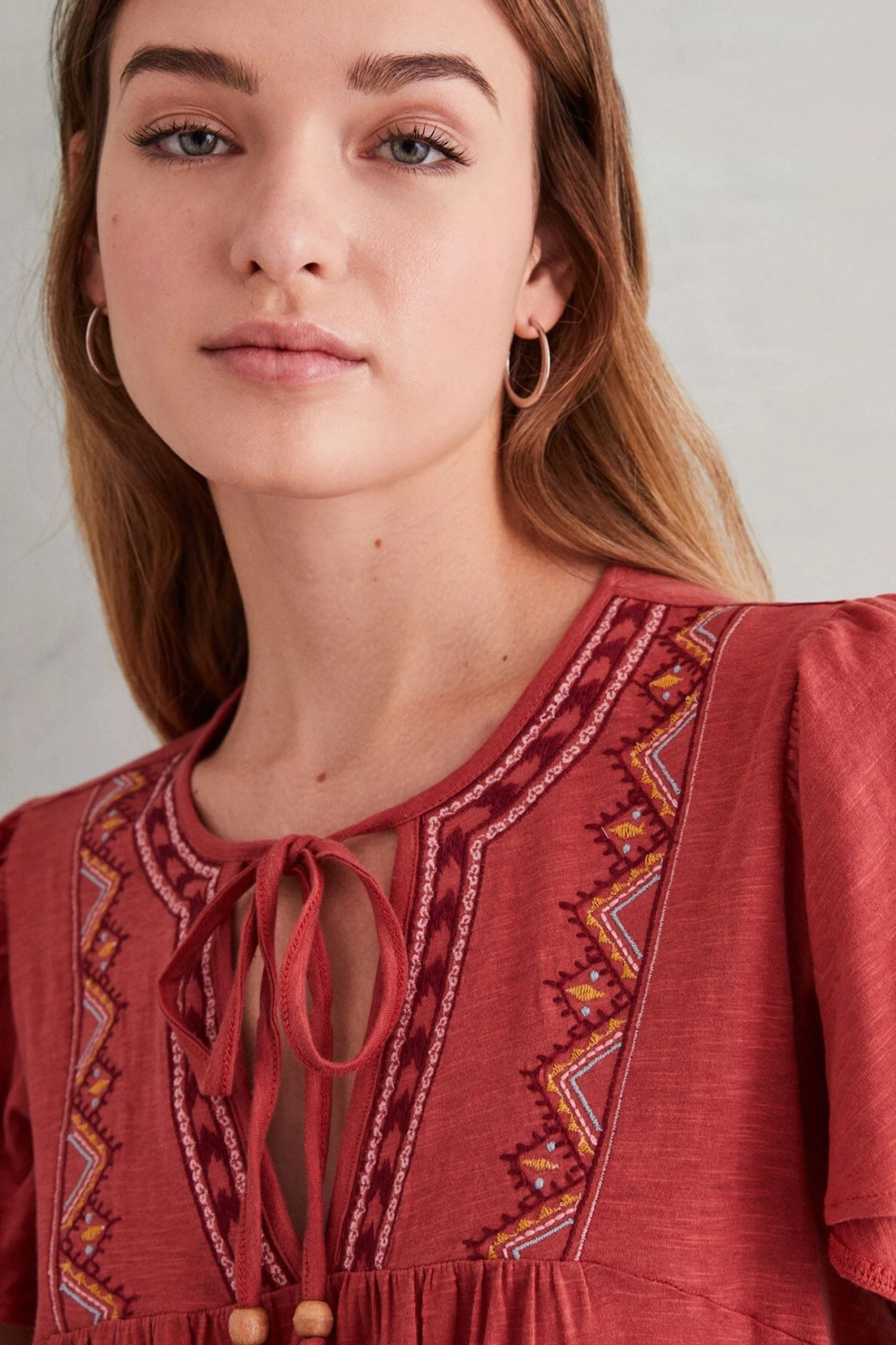 Women'secret Red Short Organic Cotton Dress 6 Women'secret Red Short Organic Cotton Dress - Image 4