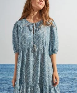 Women'Secret Short Blue Printed Flounced Dress 9 Women'Secret Short Blue Printed Flounced Dress -Lakeland Leather Sales unnamed file 1497 scaled