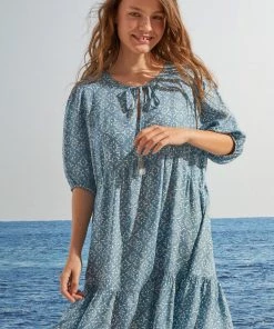 Women'Secret Short Blue Printed Flounced Dress 10 Women'Secret Short Blue Printed Flounced Dress -Lakeland Leather Sales unnamed file 1498 scaled