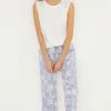 Women'secret White Cotton Long Pyjamas