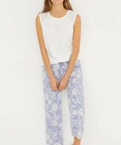 Women'secret White Cotton Long Pyjamas -Lakeland Leather Sales unnamed file 1509