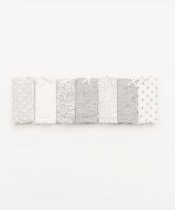 Women'secret Grey Classic Cotton Printed Panties 7 Pack
