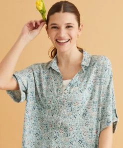 Women'secret Blue Short Floral Camisole Blouse -Lakeland Leather Sales unnamed file 1601 scaled