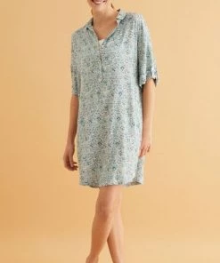 Women'secret Blue Short Floral Camisole Blouse -Lakeland Leather Sales unnamed file 1602