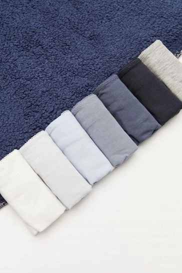 Women'secret Blue Classic Cotton Briefs 7 Pack 6 Women'secret Blue Classic Cotton Briefs 7 Pack - Image 4