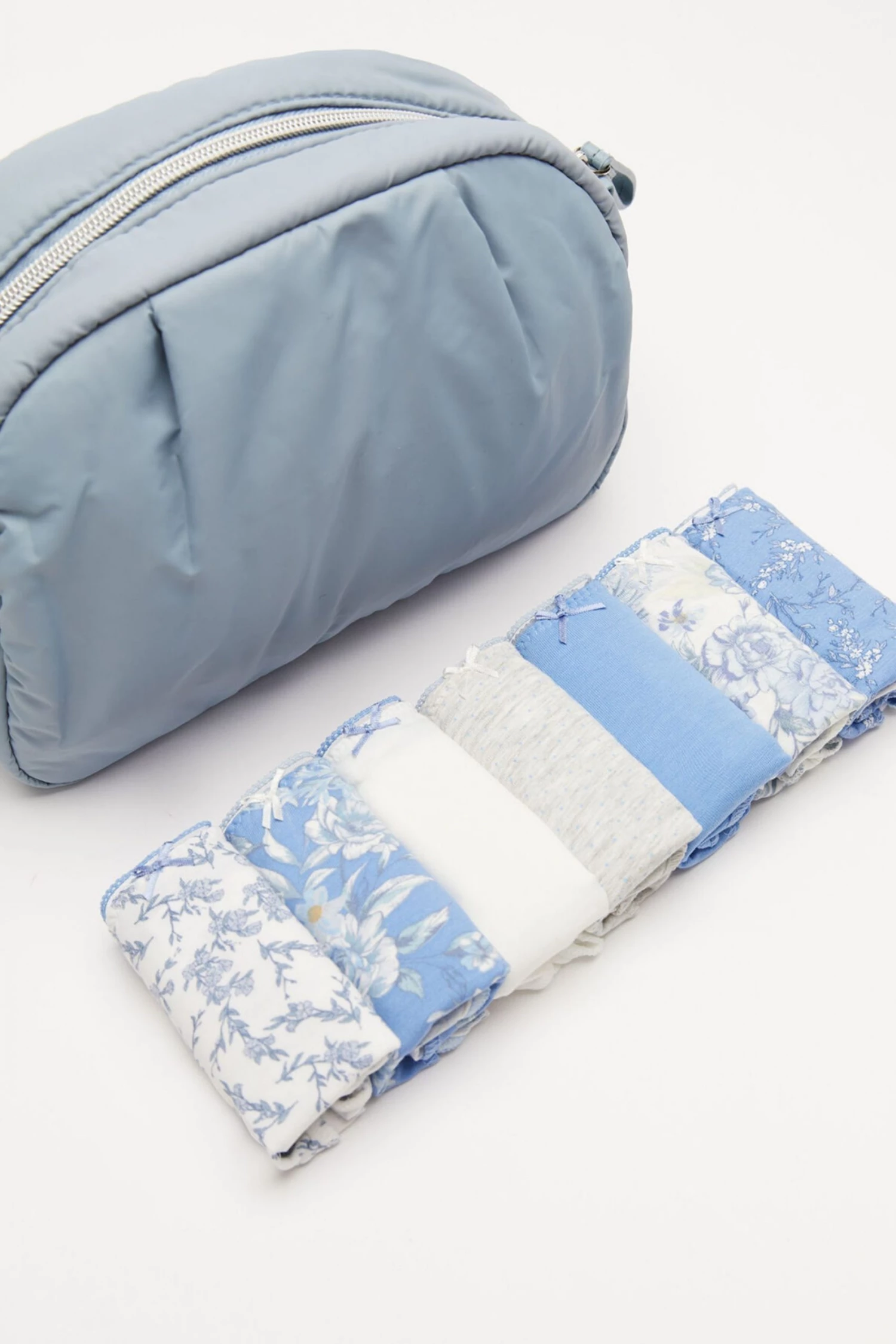 Women'secret Blue Printed Cotton Brazilian Panties 7 Pack 4 Women'secret Blue Printed Cotton Brazilian Panties 7 Pack - Image 2