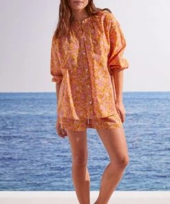 Women'secret Yellow Classic Short Printed Cotton Pyjamas -Lakeland Leather Sales unnamed file 1693