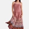 Women'secret Pink Printed Maxi Dress