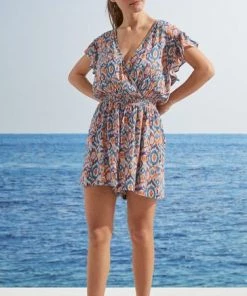 Women'secret Blue Ethnic Print Playsuit -Lakeland Leather Sales unnamed file 1807