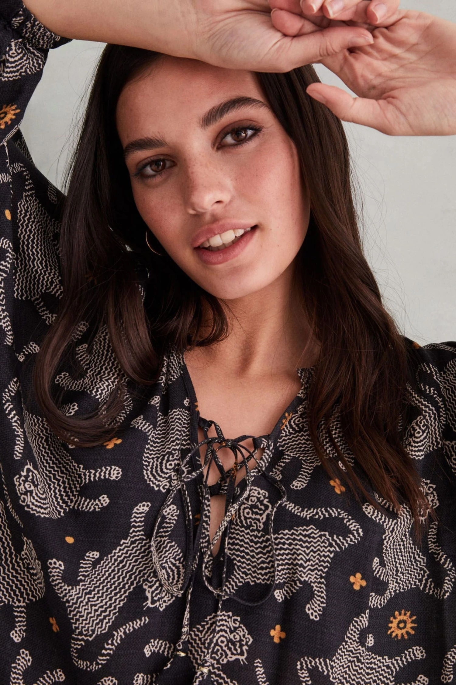 Women'secret Black Short Tiger Tunic 6 Women'secret Black Short Tiger Tunic - Image 4