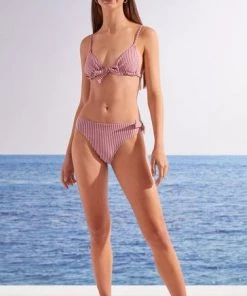 Women'secret Pink Fuchsia Striped High Waist Bikini Bottoms -Lakeland Leather Sales unnamed file 1842