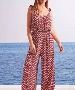 Women'secret Red Long Printed Jumpsuit -Lakeland Leather Sales unnamed file 1914