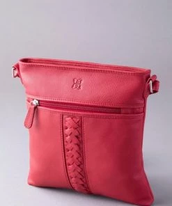 Lakeland Leather Ellonby Leather Cross-Body Handbag Red -Lakeland Leather Sales unnamed file 20