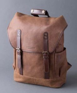 Lakeland Leather Brown Hawksdale Leather Backpack -Lakeland Leather Sales unnamed file 205