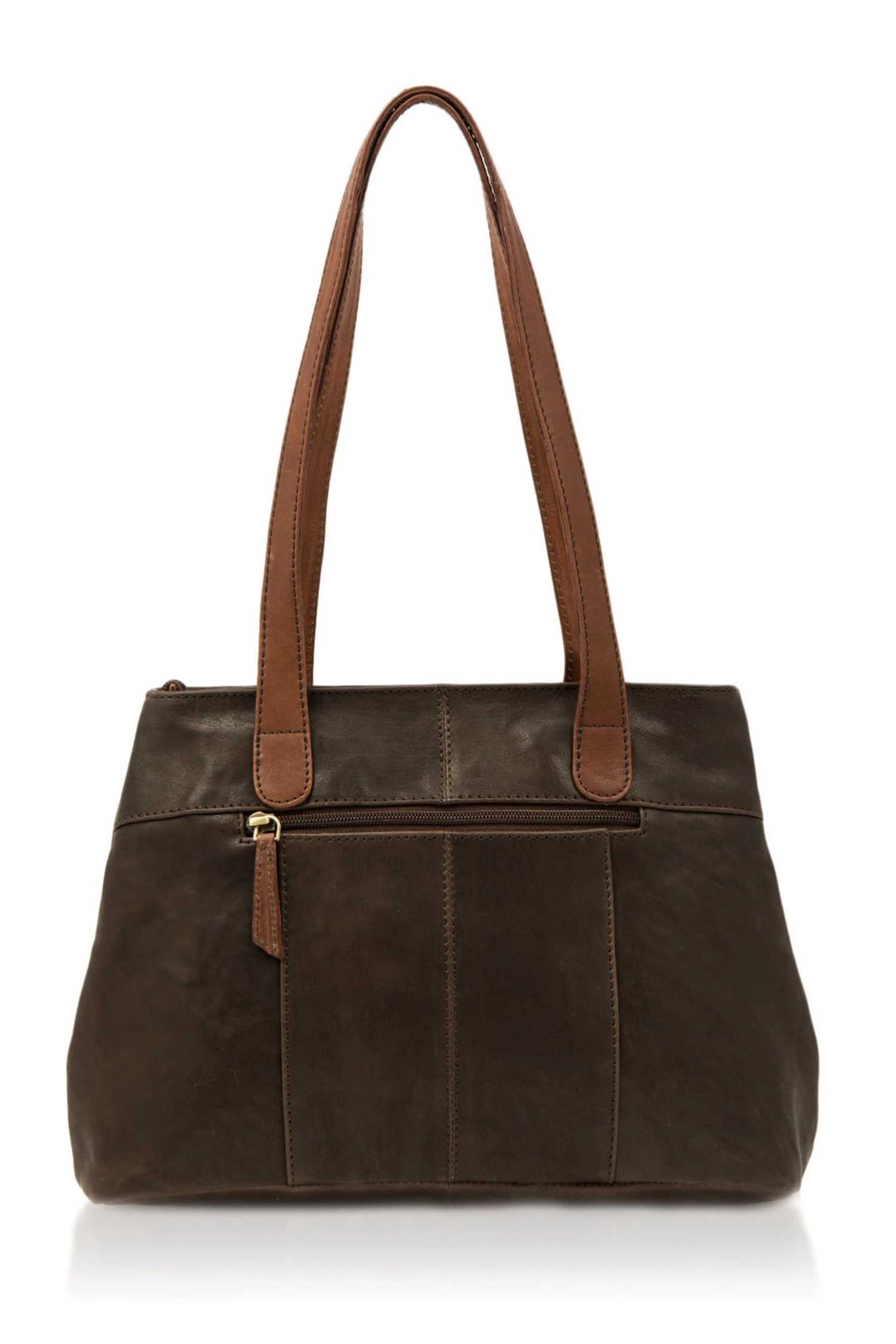 Lakeland Leather Hartsop Contrast Leather Shopper Bag In Brown 4 Lakeland Leather Hartsop Contrast Leather Shopper Bag In Brown - Image 2