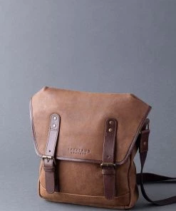 Lakeland Leather Brown Hawksdale Leather Reporter Bag
