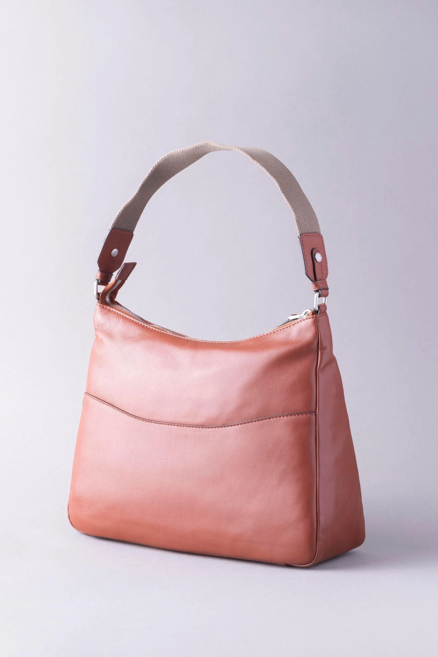 Lakeland Leather Fairfield Hobo Bag Grey 4 Lakeland Leather Fairfield Hobo Bag Grey - Image 2