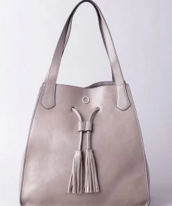Lakeland Leather Wasdale Leather Tote Bag Grey