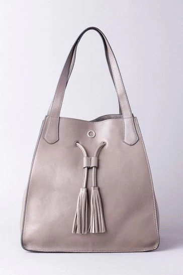 Lakeland Leather Wasdale Leather Tote Bag Grey 8 Lakeland Leather Wasdale Leather Tote Bag Grey - Image 6