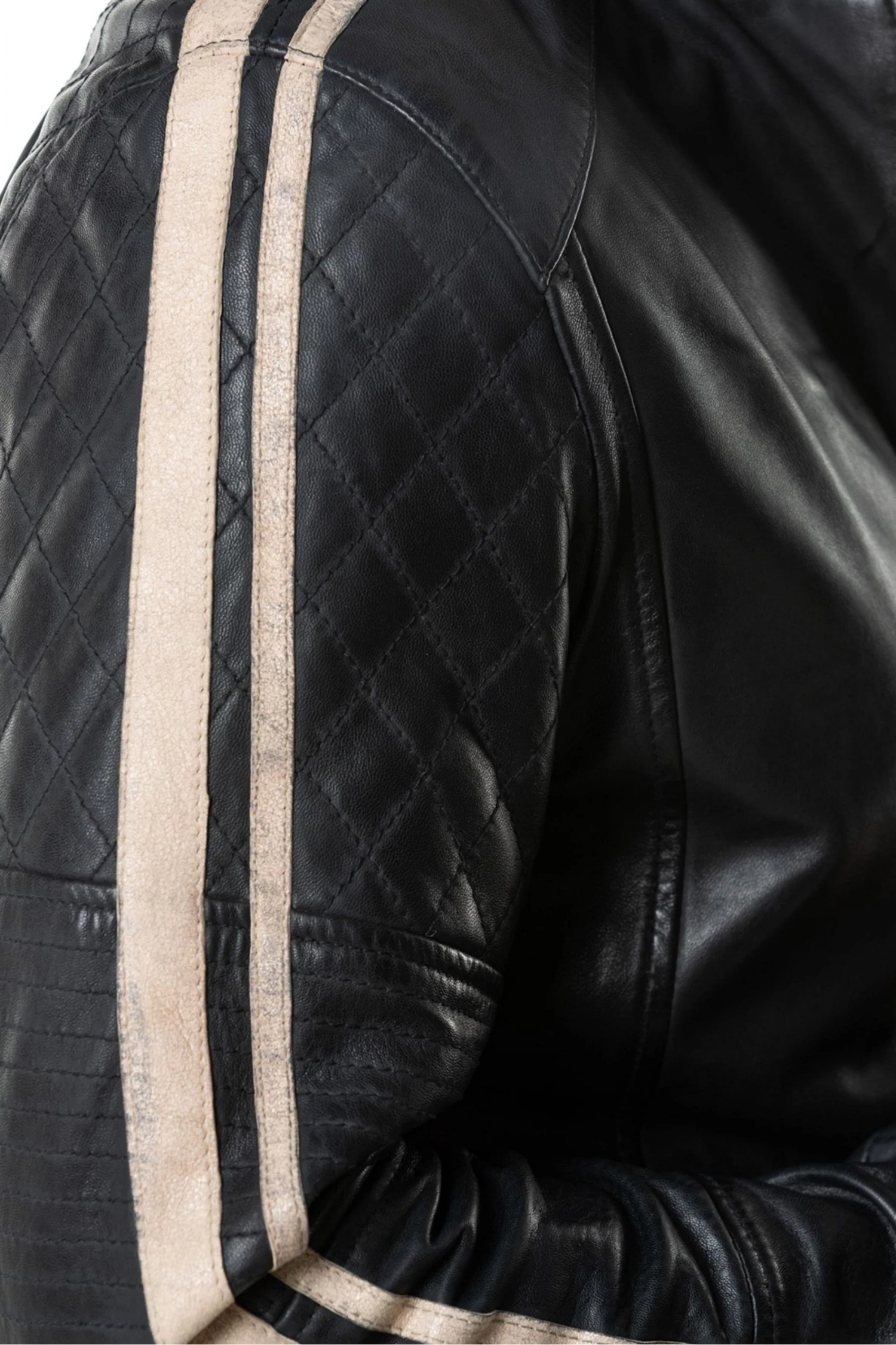 Lakeland Leather Evan Leather Biker Jacket In Navy 3 Lakeland Leather Evan Leather Biker Jacket In Navy - Image 2