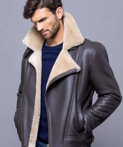 Lakeland Leather Brown Hurricane Sheepskin Aviator Jacket -Lakeland Leather Sales unnamed file 334 scaled