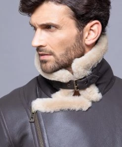 Lakeland Leather Brown Hurricane Sheepskin Aviator Jacket -Lakeland Leather Sales unnamed file 335 scaled