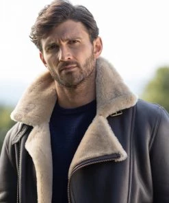 Lakeland Leather Brown Hurricane Sheepskin Aviator Jacket -Lakeland Leather Sales unnamed file 336 scaled