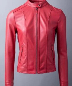 Lakeland Leather Thorpe Leather Jacket Red