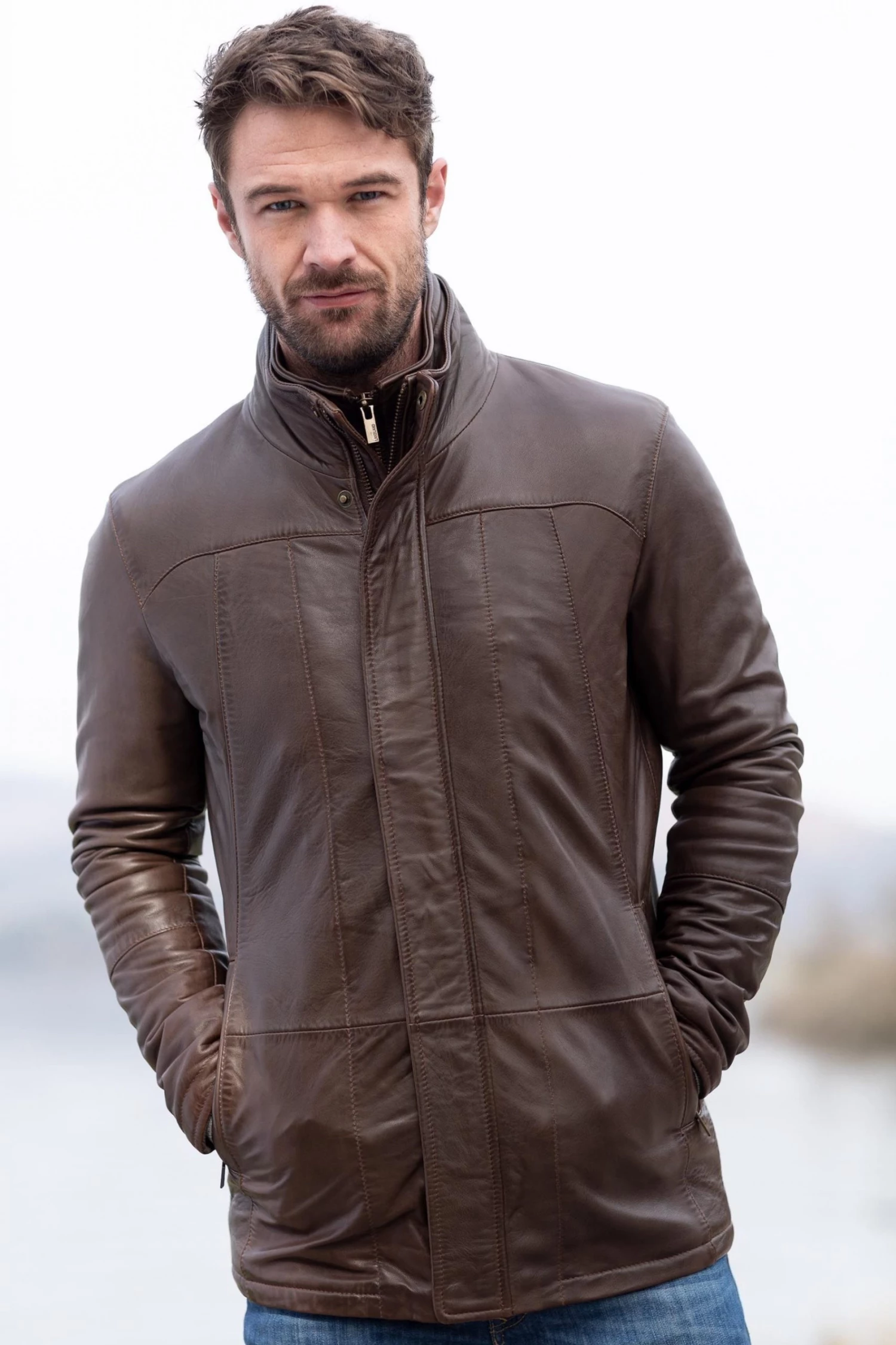 Lakeland Leather Garsdale Leather Coat Brown 3 Lakeland Leather Garsdale Leather Coat Brown