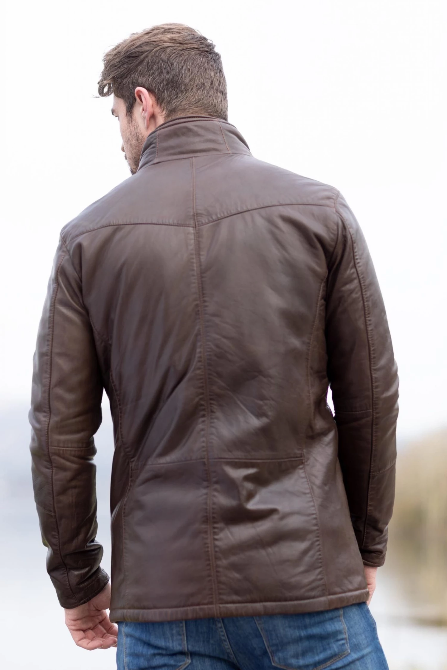 Lakeland Leather Garsdale Leather Coat Brown 4 Lakeland Leather Garsdale Leather Coat Brown - Image 2