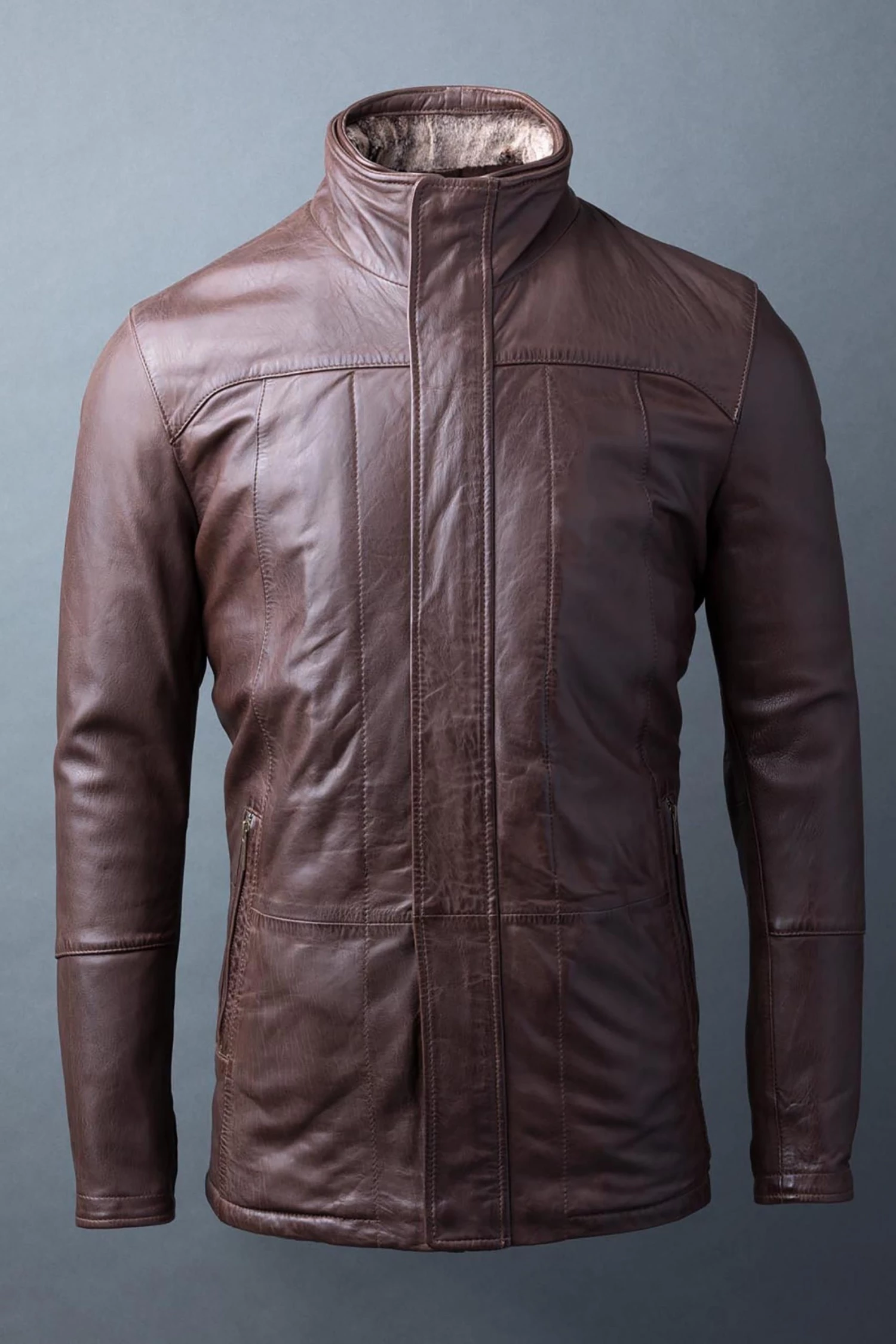 Lakeland Leather Garsdale Leather Coat Brown 7 Lakeland Leather Garsdale Leather Coat Brown - Image 5
