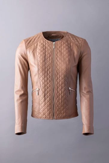 Lakeland Leather Devoke Leather Jacket Camel 9 Lakeland Leather Devoke Leather Jacket Camel - Image 7