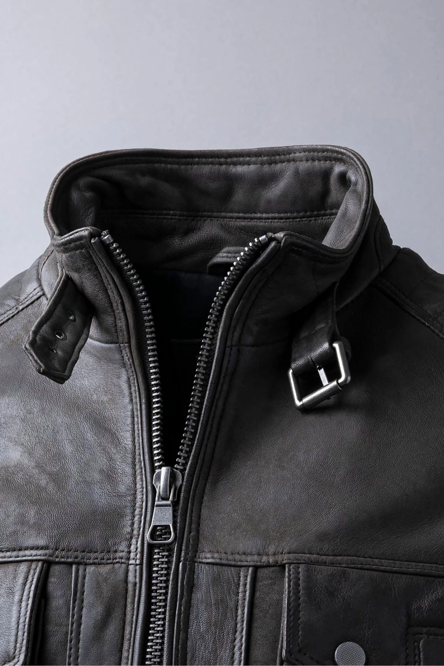Lakeland Leather Wansfell Leather Biker Jacket Black 5 Lakeland Leather Wansfell Leather Biker Jacket Black - Image 3
