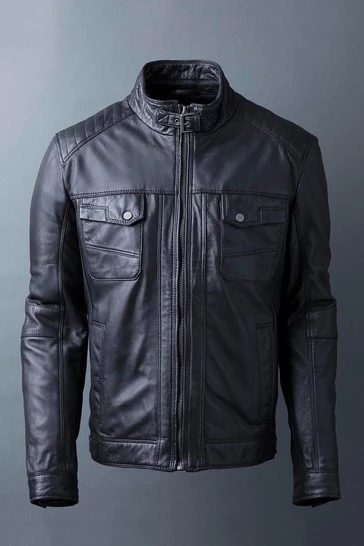 Lakeland Leather Wansfell Leather Biker Jacket Black 13 Lakeland Leather Wansfell Leather Biker Jacket Black - Image 11