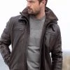 Lakeland Leather Derwent Leather Coat Nero Brown -Lakeland Leather Sales unnamed file 401