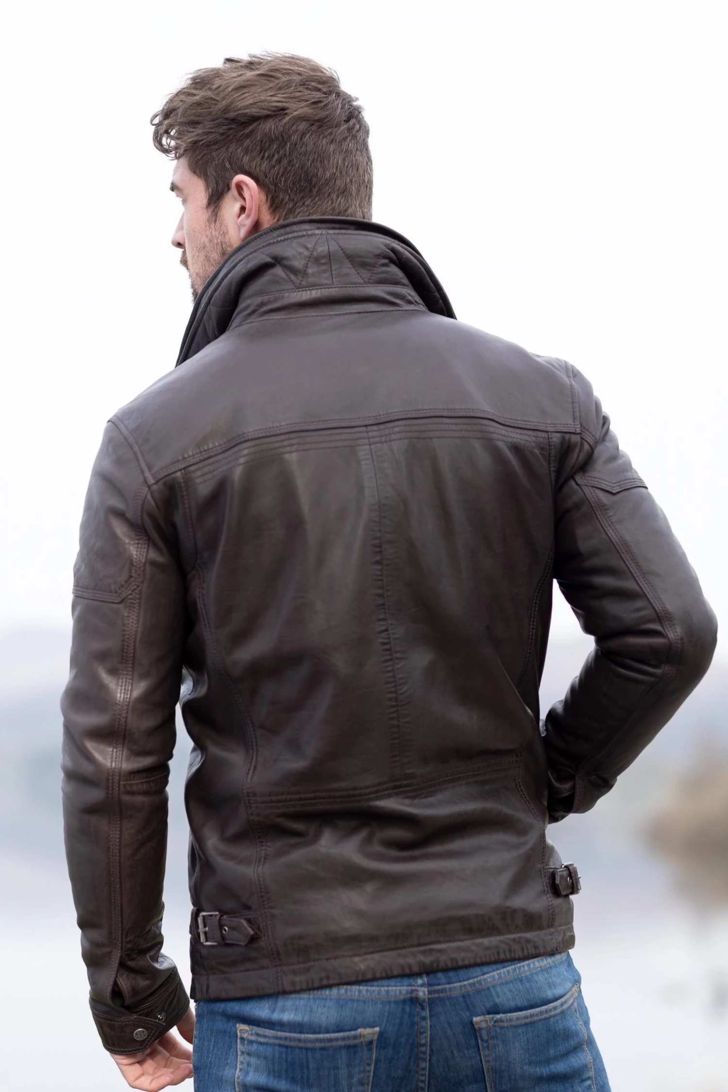 Lakeland Leather Derwent Leather Coat Nero Brown 4 Lakeland Leather Derwent Leather Coat Nero Brown - Image 2